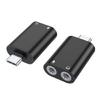 Double 3.5mm Headphone Adapter, USB C Double Headphone Splitter Type C To Auxiliary Female Port External Sound Card