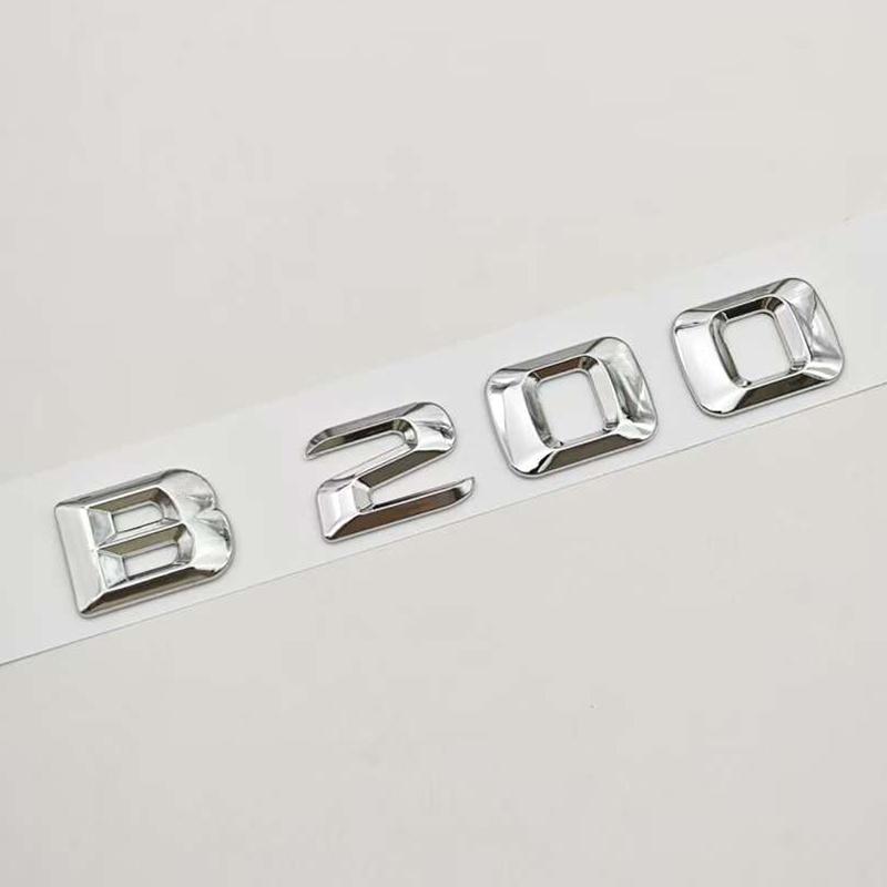 3D ABS Car Sticker Logo B180 B200 B260 Rear Trunk Letters Badge Emblem For Mercedes Benz B Class B200 B220 B260 Auto Accessories