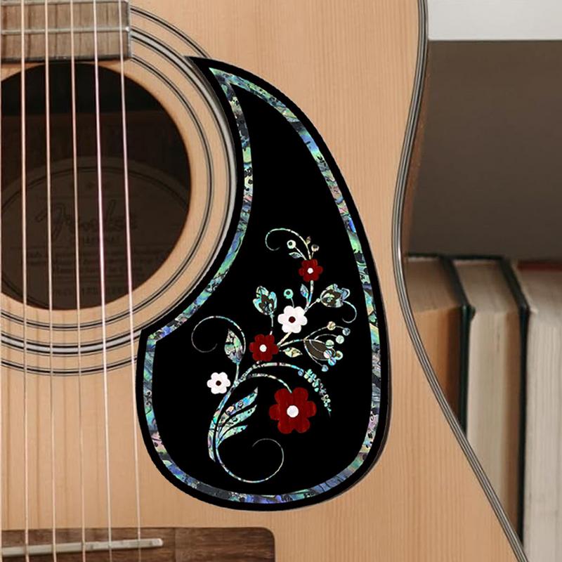 Guitar Pickguard Stringed Instrument Anti-Scratch Sticker Scratch-Resistant Protective Sticker Pickguard For Acoustic Guitar
