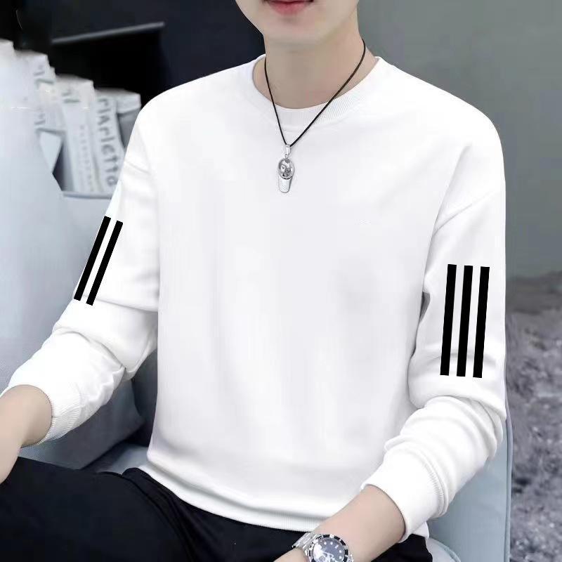 

Чоловічий пуловер з довгим рукавом вільного крою – світшот з круглим вирізом на весну/осінь L (100-115 jin)