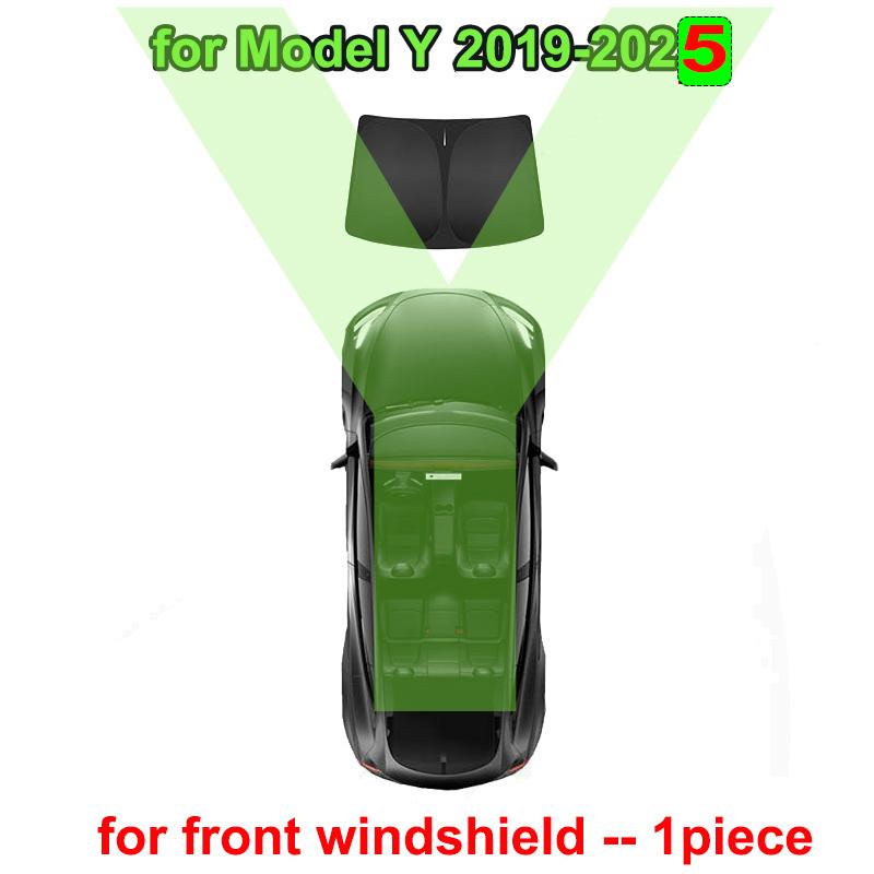 Car Sunshade for Tesla Model 3 Y S X 2024 2025 Sun Shade Privacy Shading Cover l Front Rear Side Window UV Protector Highland M3H