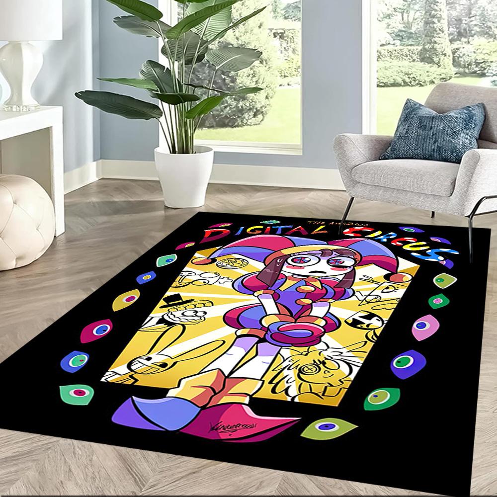 Cute The Amazing Digital Circus Square Rugs Are a Great Choice for Living Rooms, Bedrooms, Home Décor, and As Gifts.
