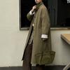 Trench Coat Down Jacket Winter Women's Medium and Long Down New Women's Clothing Loose and Thin Jacket Large Size