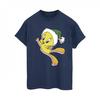 Looney Tunes Womens/Ladies Tweety Christmas Hat Cotton Boyfriend T-Shirt
