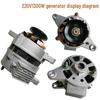 066 Pulley 2201500 Copper Wire Household Generator Set with Free Shipping