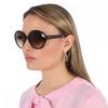 Salvatore Ferragamo Grey Gradient Oval Ladies Sunglasses Sf1067s 210 57 Multi