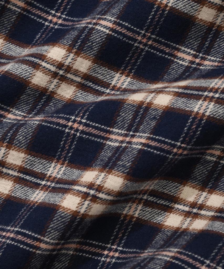 WACKY WILLY Flannel Big Check Shirt Dark Blue