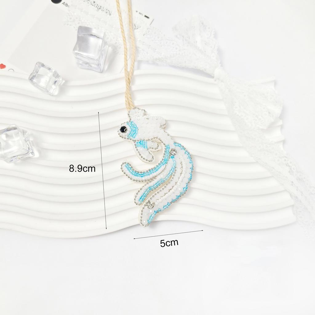 5-10cm Rhinestone Patch Starfish Pendant Sea Horse Patch For Bag Decoration Accessories Personalized Gifts Clothing Applique