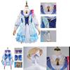 Halloween Carnival Party Costume Genshin Impact Kamisato Ayaka Cosplay Wig Dress