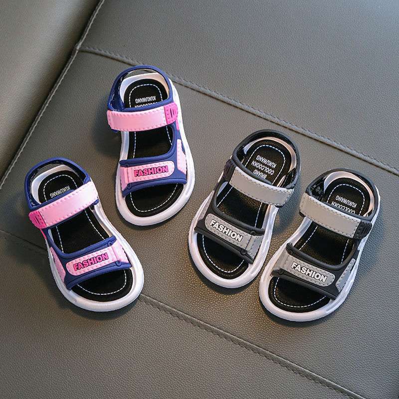 Children's Boys' Sandals 2025 New Soft-soled Non-slip Children's Handsome Fashion Middle School Children, Primary School Students, Baby Classmates