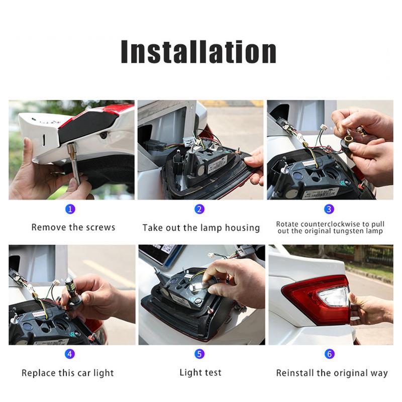 2X 3030 LED Super Bright 1156 T20 T 15 Car Led 12V Reversing Light Stop Brake Lamp Auto Turn S Ignal Bulb Canbus LED Light