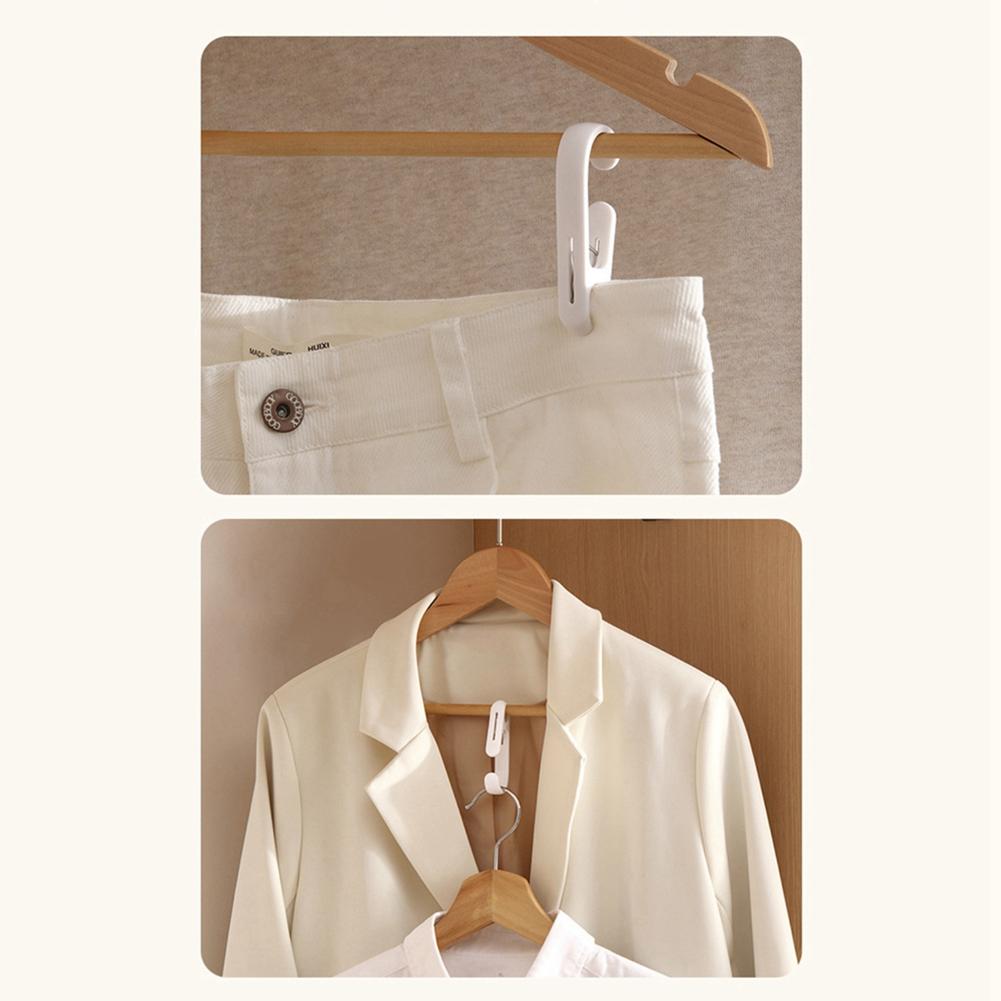 10pcs Multi-function Hook Clamp Double Head Clip Hook Kitchen Bathroom Hanging Storage Fixed Clip