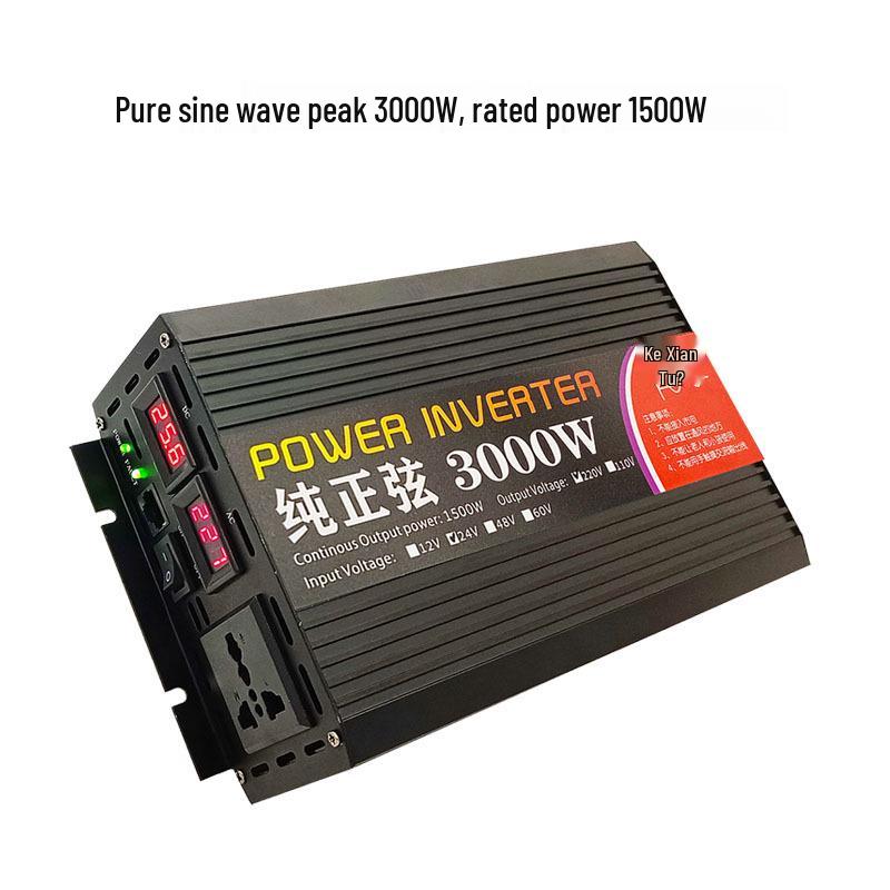 Smart Pure Sine Wave Inverter: 12V/24V/48V/60V to 230V for Car and Home.
