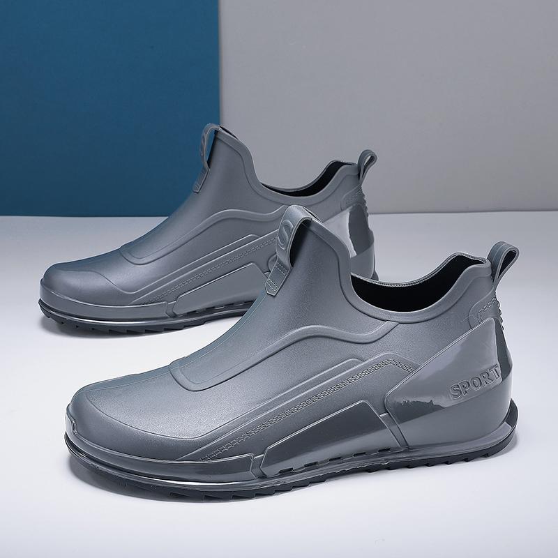 

Мода PARZIVAL Dropshipping Водные сапоги Мужские дождевые туфли Водонепроницаемые внутренние резиновые сапоги с усилением Комфорт Работа Сад Sapato Chuva 44 серый