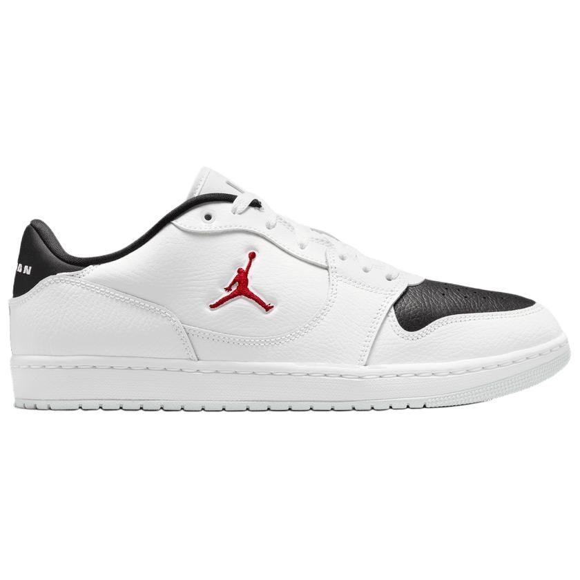 Jordan COURT CONNECT Synthetic Leather, Split Cow Leather Low top Vintage Basketball Shoes Men's White Red IQ5698-101