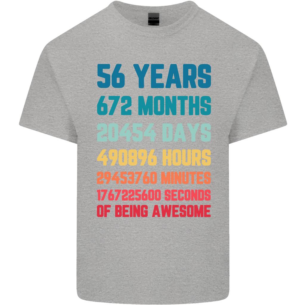 56th Birthday 56 Year Old Unisexs Light Cotton TShirt