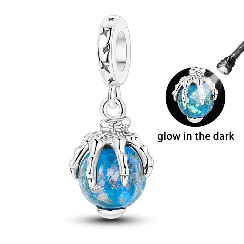 Copper Luminous Elf Glass Insect Planet Wish Bottle Pendant Fit Original Bracelet Diy Jewelry Original Design