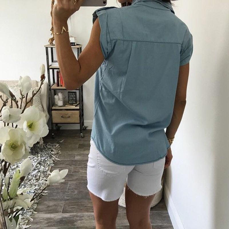 blusas de mezclilla sin manga