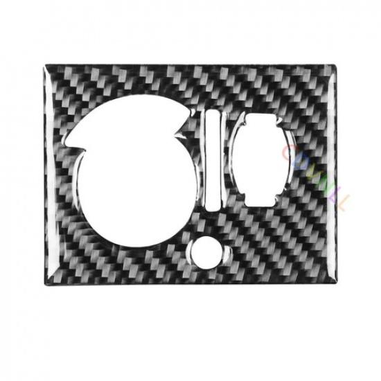 Carbon Fiber Headlight Switch Panel Cover Trim For Dodge Challenger 2008-2014