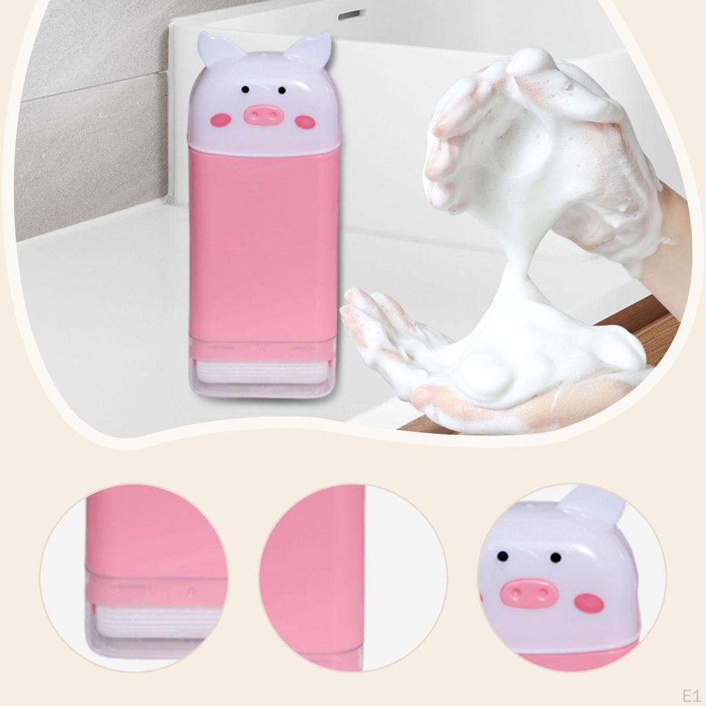 Foaming Soap Box with Roller Bubble Case Convenient Gifts Portable Cleaning Storage Dispenser