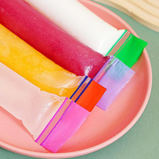 50/100 ks Jednorázové sáčky na nanuky Bez BPA Mrazicí tuby se zipovým uzávěrem a nálevkou Nepropustná DIY forma na nanuky na ledové nanuky Jogurt Džus Smoothie