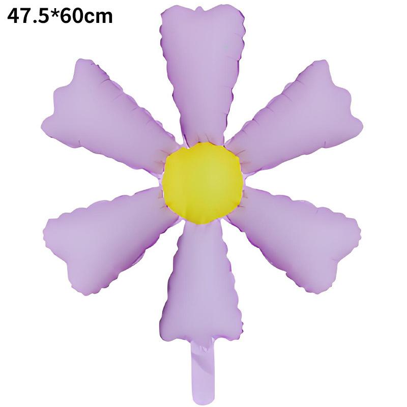 Small White Daisy Balloon Photo Props Wind Birthday Arrangement 61 Stall Smiley Face Sunflower Balloon