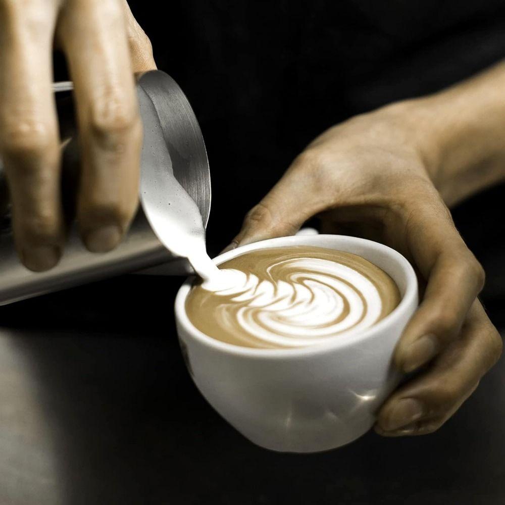 Clear Scale Milk Frothing Pitcher Latte Art Pen Espresso Steaming Pitchers Milk Frother Cup  Home
