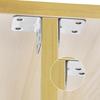 Universal Stainless Steel Corner Bracket 90 Degree Right Angle Fixed Bracket for Wood Furniture Bedframe Cabinet Tools 4/6 Holes