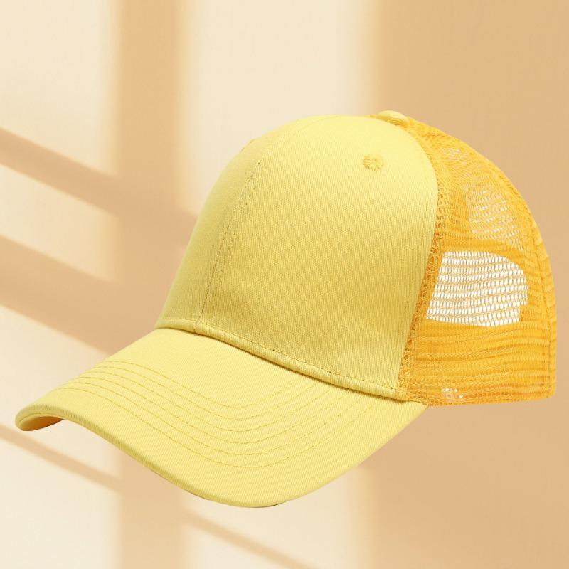 Outdoor Tourism Team Building Cotton Mesh Cap Summer Sunscreen Shading Breathable Cap Embroidery