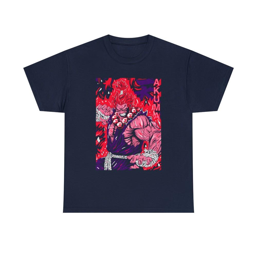 Akuma Gouki Tshirt Karate Street Fighter Video Games Fighting Shirt Graphic Tee M