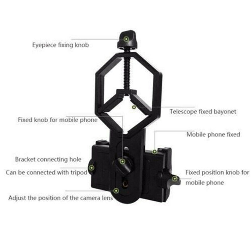 Outdoor Durable Portable Camera Phone Mount Photography Holder Telescope Phone Holder Telescope Bracket
