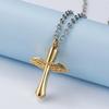 Saint St. Benedict Jesus Cross Pendant Necklace Men and Women Religious Christian Catholic Amulet Stainless Steel Jewelry