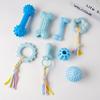 Cross-Border Pet Chew & Teaser Toy for Dogs & Cats – Teething, Training, Amusement: Small Dog Cloth Rope Knot.