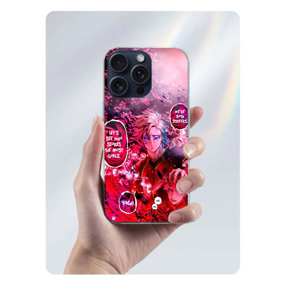 Blue Lock Anime Clear Phone Case For Iphone 17 Air 16 Pro Max 15 Pro 14 Plus 17E 16E 11 13 12 Mini Cover Cases Fundas Cell TPU C
