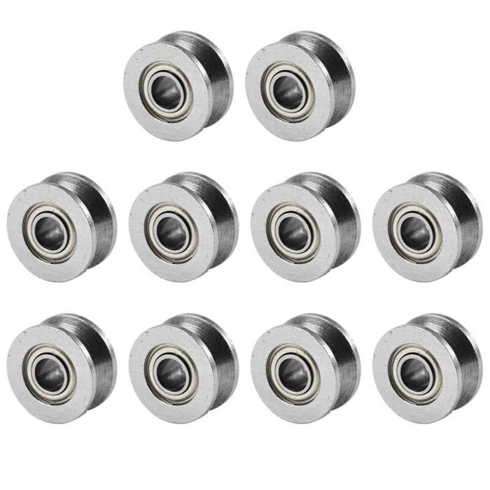AIMOONSA Roulement à billes V624ZZ V-cannelure 4x13x6 mm double blindé (lot de 10)