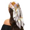 90*90cm Silk Scarf Scarftop Headwraps For Woman Fashion Four Seasons Hair Accessories Hijab Foulard Bandana Femme Headscarf
