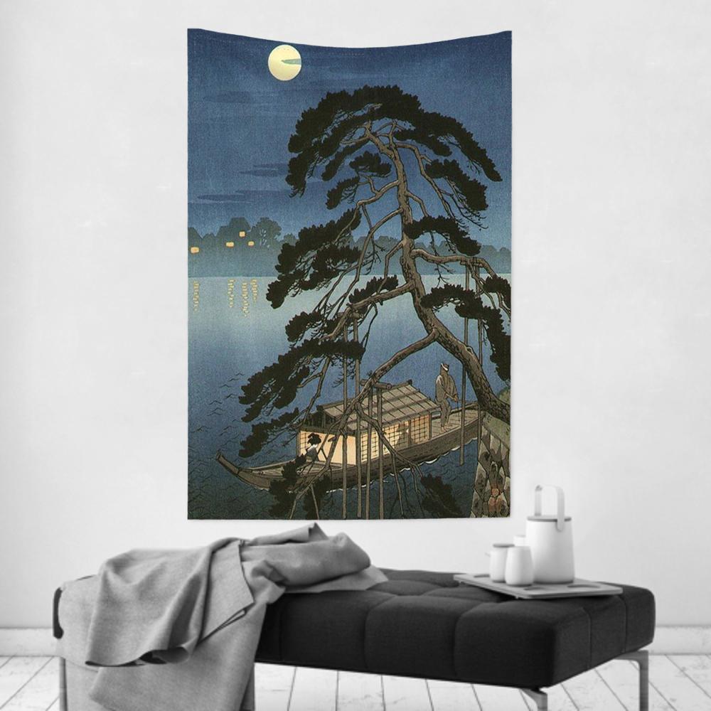 Katsushika Hokusai Tapestry Room Decor Wall Cloth Party Hanging Background Room Decor Baby Room