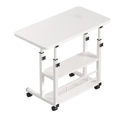 Bedside Table with Wheels 3 Tier Shelves Variable Height Ergonomic Mobile Bedside Laptop Desk for