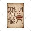 Dad's BBQ Party Metal Tin Plaque Retro Tin Signs Barbecue Rules Slogan Plate Vintage Grill Poster Yard Garden Kitchen Wall Decor