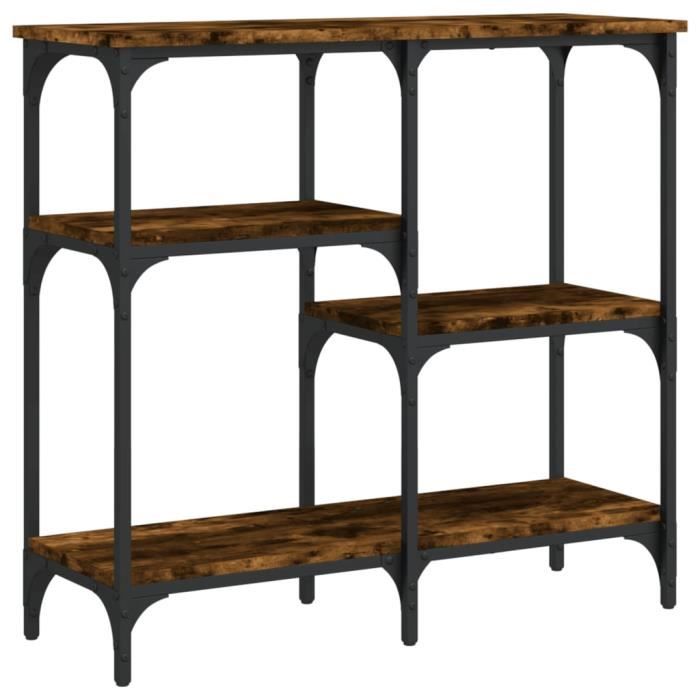 VidaXL Table console chêne fumé 80x29x75 cm bois d'ingénierie 834077