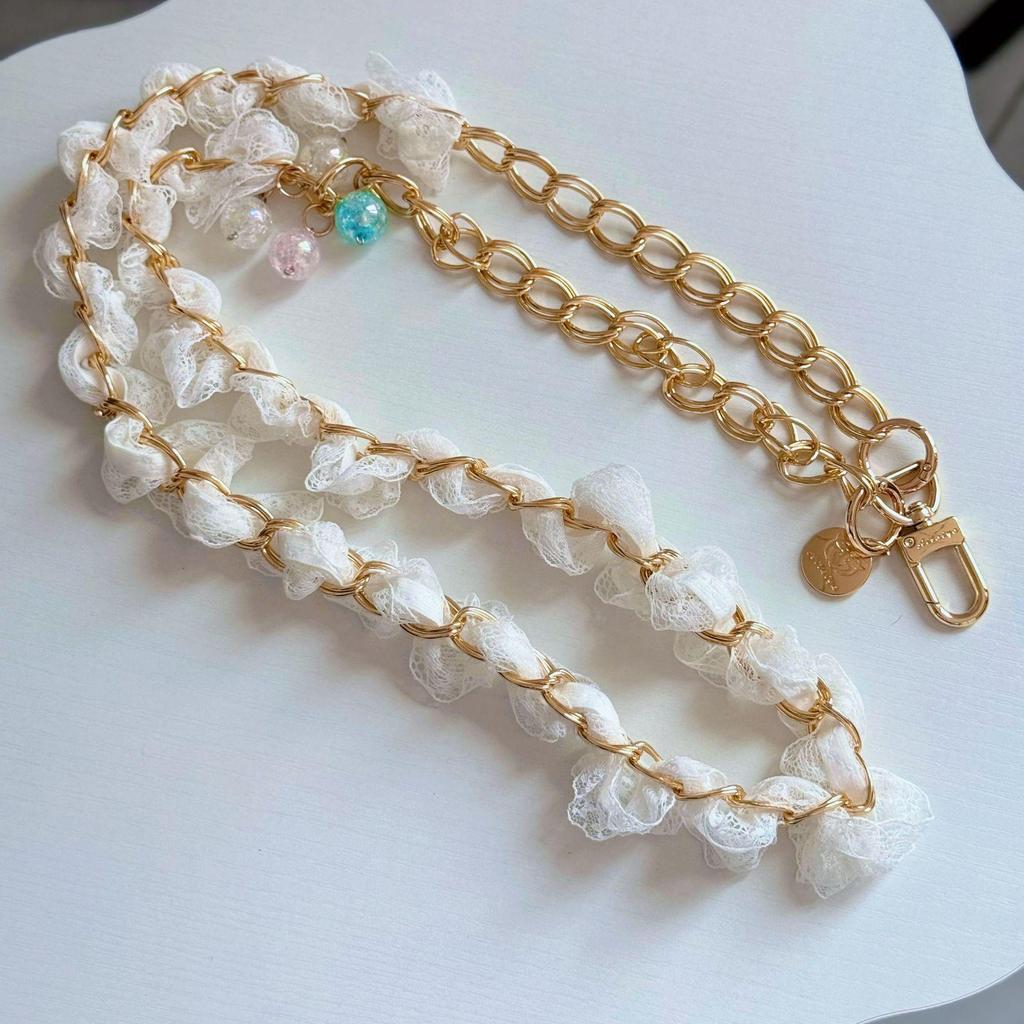 Handmade Woven Chinese-Style Double Layer Bracelet with Retro Phone Lanyard & High-End Plated Gasket