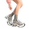 Super Fire Silver Dad Shoes 22 Years Old Spring and Summer New Small Height Increase Thick-soled Breathable Sports Shoes
