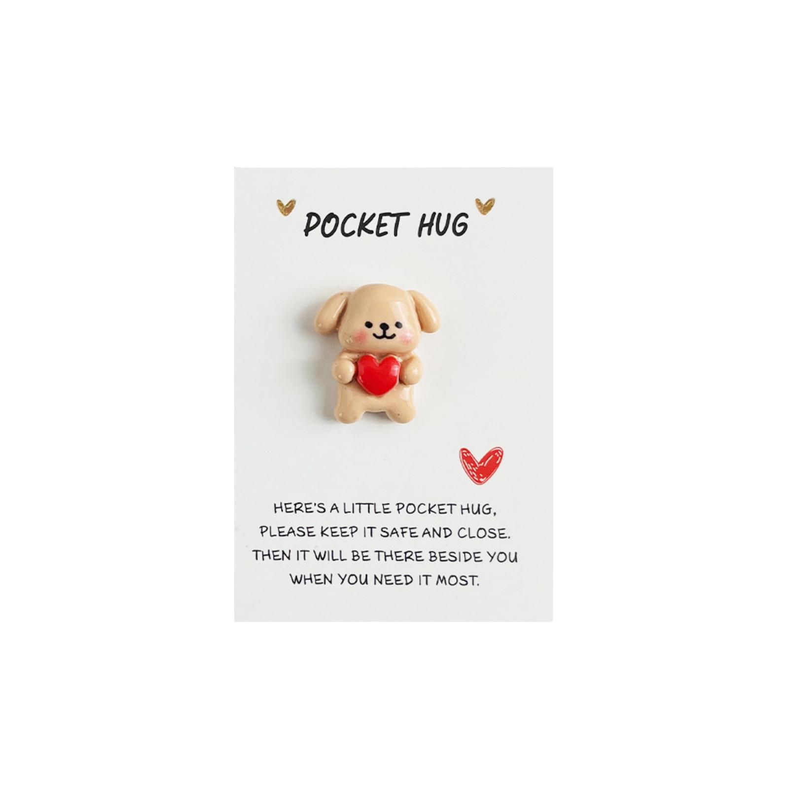 

Pocket Hug Cards, Small Decorative Items, Animal-shaped Gifts For Expressing Love And Best Wishes. One Size