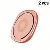 Metal Phone Finger Ring Holder 2Pcs 360° Rotation Strong Sticky Adhesive Anti-drop Stand for Smartphone Daily Carry