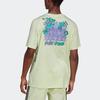 Adidas Originals Trefoil Logo Print Crew Neck T-Shirt Men Tops Light-Green HF4866