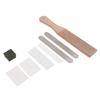 Leather Stropping Kit Complete Tools Double Sided Leather Paddle Honing Strop Set for   Leather Crafting Honing