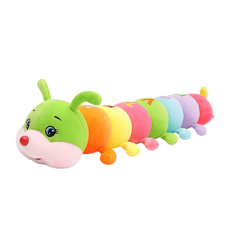 

Caterpillar Soft Giant Sleeping Long Pillow Plush Toys Kids Doll Colorful 70cm/28in