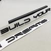 3D ABS Car Sticker Logo Build Your Dreams Rear Trunk Badge Emblem Decals For BYD Dolphin Seal Han Tang EV Song Yuan Atto3 Qin
