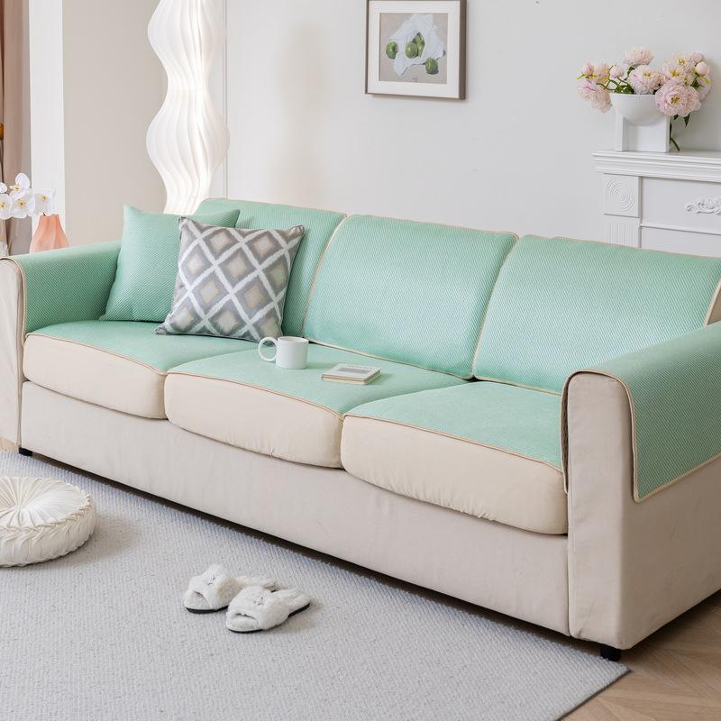 

Чехол для кожаного дивана, универсальный чехол, высококачественный коврик из ротанга Argy из полыни, подушка для дивана, летнее новое сиденье из ледяного шелка с эффектом холода 60*60cm