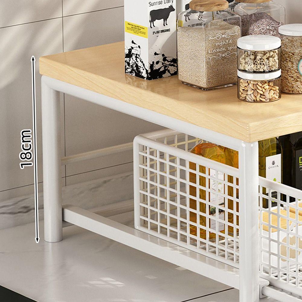 Space Saving Microwave Stand Countertop Storage Multi-Appliance Rack Microwave Rack  Toaster Oven